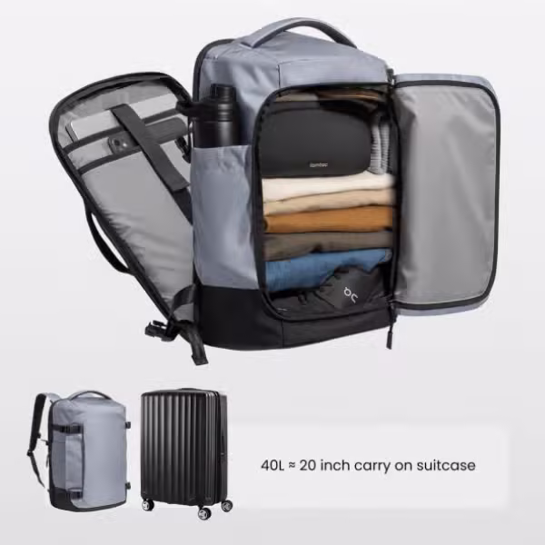 Balo Tomtoc (USA) Liteway Travel Backpack 17 inch/40L - ảnh 2