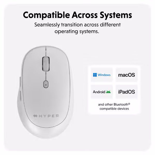 Chuột không dây Hyper HyperSpace Bluetooth mouse (HS2100GL) - ảnh 4