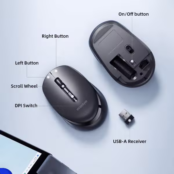 Chuột không dây Innostyle Wireless mouse (WM100BLK) - ảnh 5