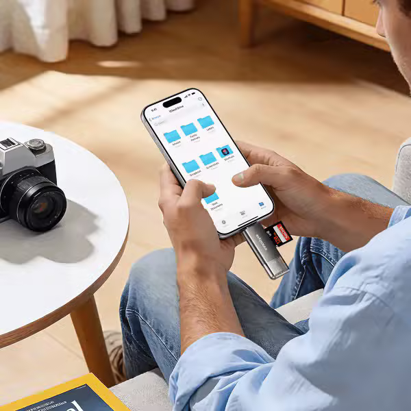 Cổng chuyển OTG Innostyle NexaLink USB-C & USB-A to SD/TF Card Reader (CA-ST3) - ảnh 6