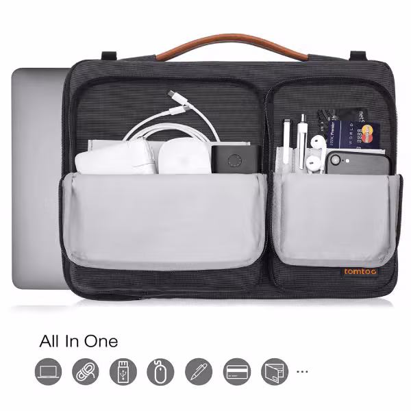 Túi đeo Tomtoc (USA) Versatile 360* Shoulder Bags MacBook 15/16 inch - ảnh 4
